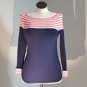 LILLY PULITZER Maria Boatneck Striped Sweater